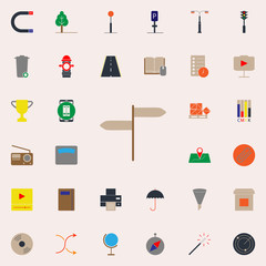 Aufkleber - colored road route icon. Web icons universal set for web and mobile