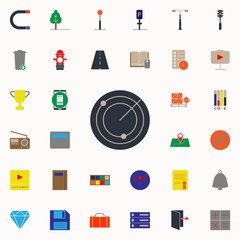 Aufkleber - colored radar icon. Web icons universal set for web and mobile