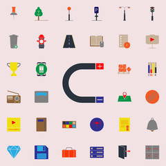 Poster - colored magnet icon. Web icons universal set for web and mobile