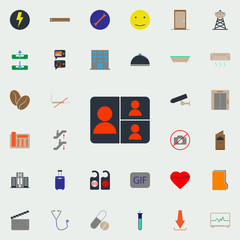 Aufkleber - colored plug icon. Web icons universal set for web and mobile
