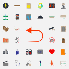 Aufkleber - colored pipe icon. Web icons universal set for web and mobile