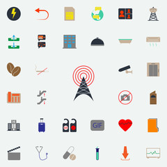 Aufkleber - colored wood saw icon. Web icons universal set for web and mobile