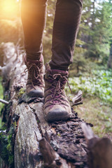a hiking boots
