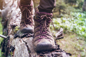 Wall Mural - a hiking boots