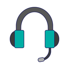 Sticker - music headphones symbol cartoon