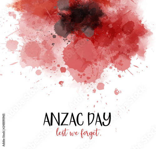 Fotomural Anzac Day. Lest we forget