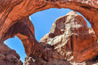 Double O Arch in Arches National Park of Utah