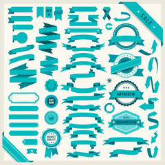 Wall Mural - vector set of 58 ribbons
