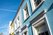 Colourful houses in Notting Hill, London