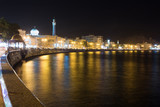 Fototapeta  - Waterfront at Mutrah of Muscat at night