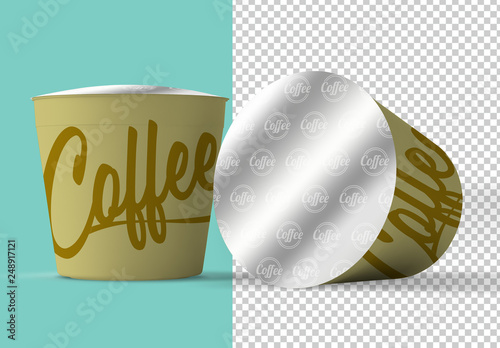 Download Coffee Capsules Mockup Stock Template Adobe Stock