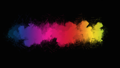 Wall Mural - rainbow paint background element