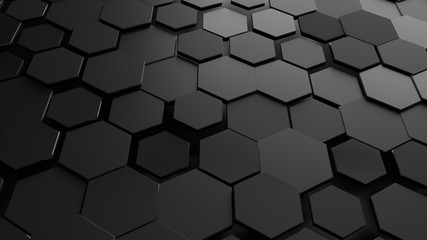 Poster - Abstract hexagonal background.