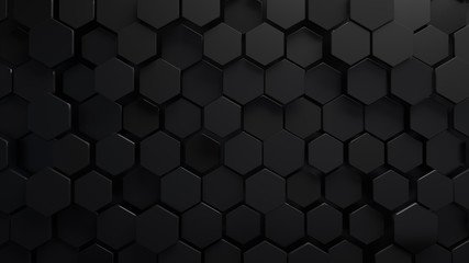 Poster - Abstract hexagonal background.