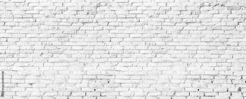 white brick wall texture - obrazy, fototapety, plakaty 