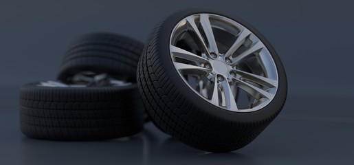  Alloy wheels tire auto cast