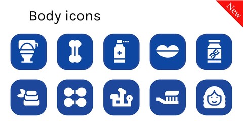 Sticker - body icon set