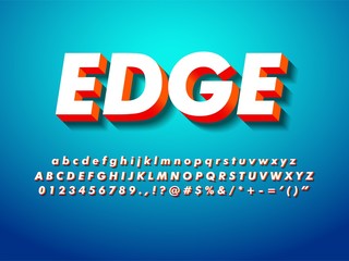 Fototapete - 3d digital lettering font with complete alphabet number and symbol compatible with illustrator 10 