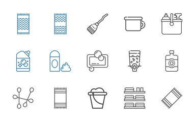 Canvas Print - hygiene icons set