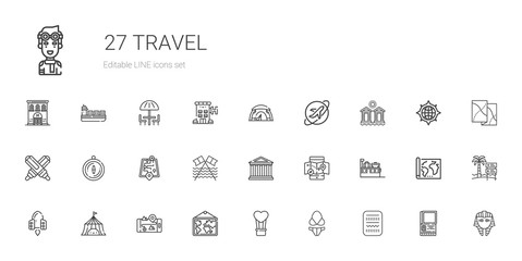 Sticker - travel icons set