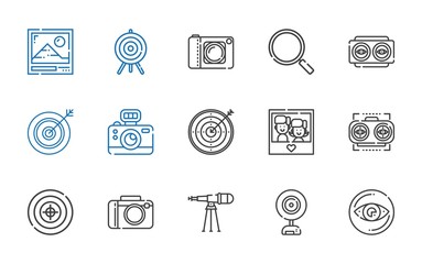 Canvas Print - focus icons set