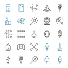 Wall Mural - stick icons set