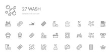 Wash Icons Set