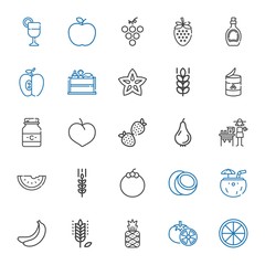 Canvas Print - vitamin icons set