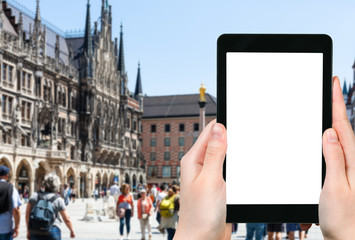 Canvas Print - central Marienplatz (Mary's Square) in Munich