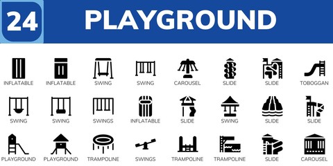 Poster - playground icon set