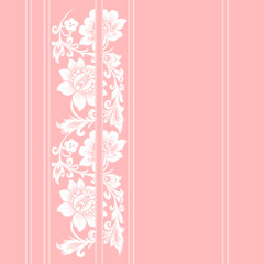 Wall Mural - Traditional Japanese Pink Background Template, The Flowers Texture