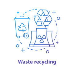 Sticker - Waste recycling concept icon