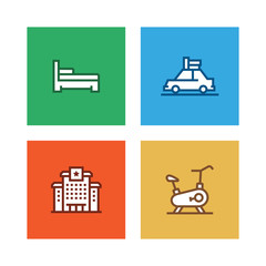 Poster - HOTEL LINE ICON SET