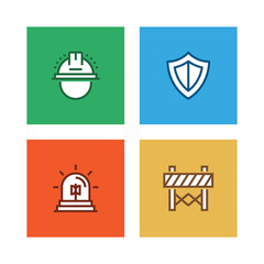 Sticker - WORK SAFETY LINE ICON SET