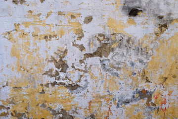 Sticker - grunge wall with crack texture