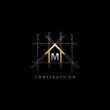 Golden House M Letter Concept Logo