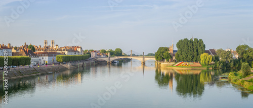 Panoramic View of Chalon-sur-Saone, France © tichr