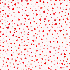 Aufkleber - Valentines day abstract seamless background with confetti laying on a floor