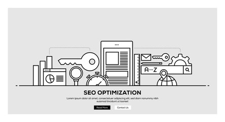 SEO OPTIMIZATION BANNER CONCEPT