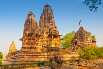 Lakshmana Temple, located within the Western Group of temples at Khajuraho in Madhya Pradesh, India.