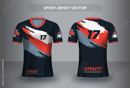 Cuadros en Lienzo Football Jsersey design template