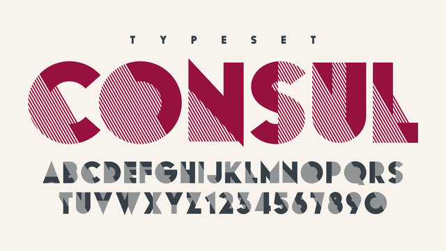 Original display font design, alphabet, typeface, letters