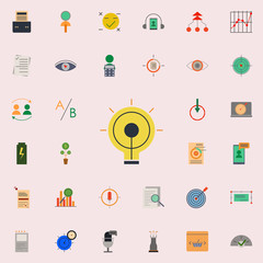 Poster - colored creative idea icon. marketing and business and digital marketing icons universal set for web and mobile