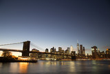 Fototapeta Nowy Jork - New York skyline with Brooklyn Bridge