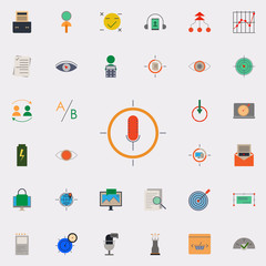 Aufkleber - colored podcast icon. marketing and business and digital marketing icons universal set for web and mobile