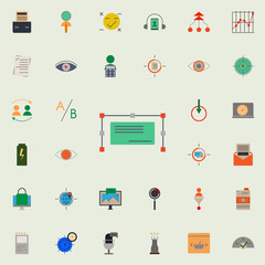 Aufkleber - colored design icon. marketing and business and digital marketing icons universal set for web and mobile