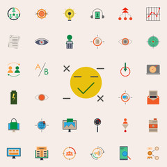 Poster - colored customer satisfaction icon. marketing and business and digital marketing icons universal set for web and mobile