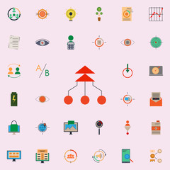 Aufkleber - colored integration icon. marketing and business and digital marketing icons universal set for web and mobile