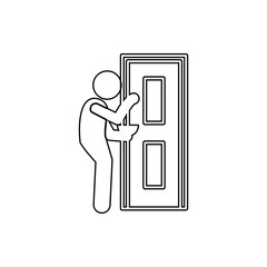 Poster - beggar icon. Element of Poor peaple for mobile concept and web apps icon. Thin line icon for website design and development, app development