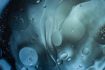 Abstract Blue water bubbles background